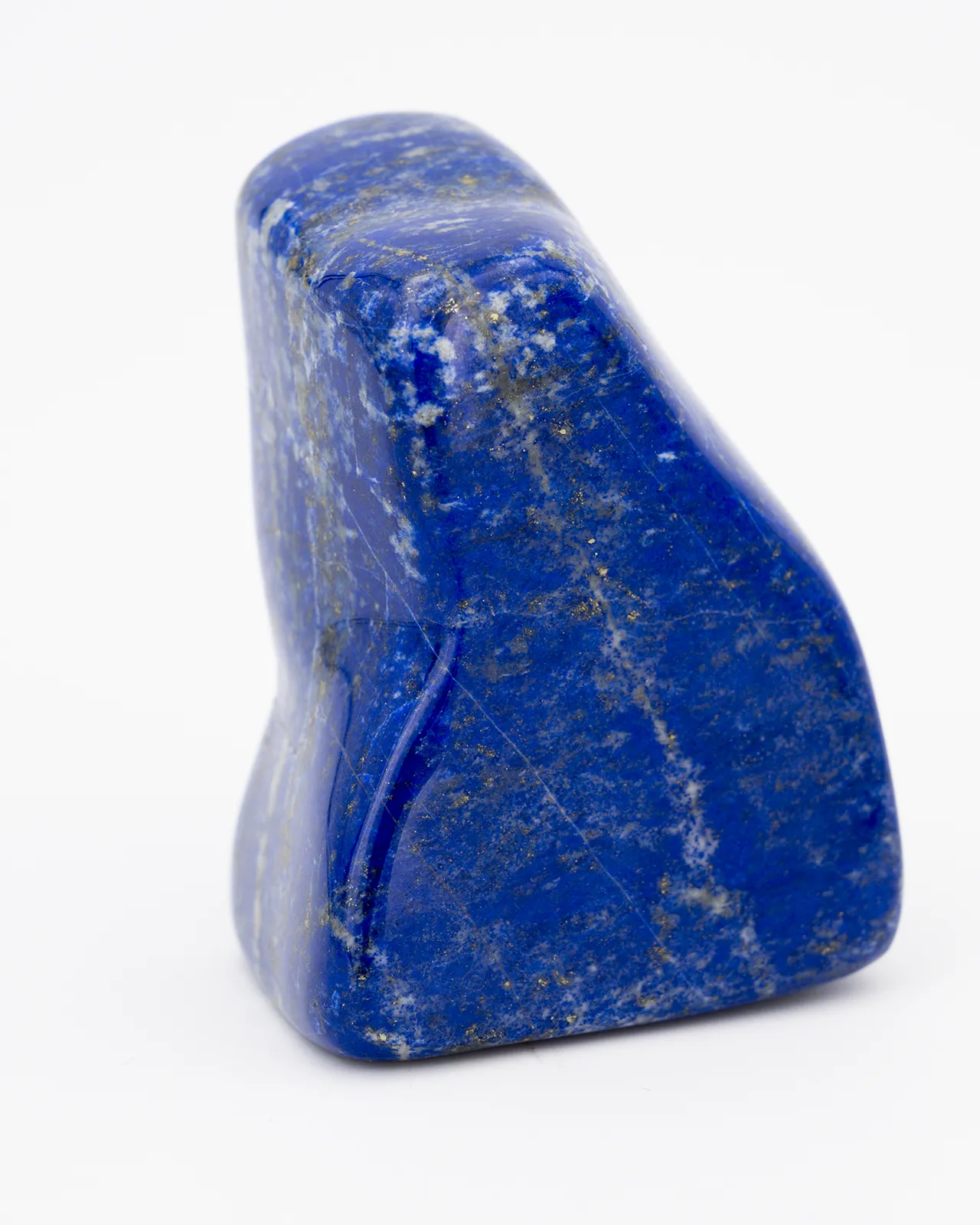Lapis Lazuli en forme libre qui ressemble à une palette d'artiste peintre à transporter avec sois
