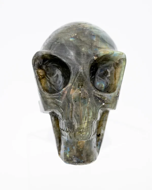 Crâne de type Alien en labradorite - ref259 – Image 2
