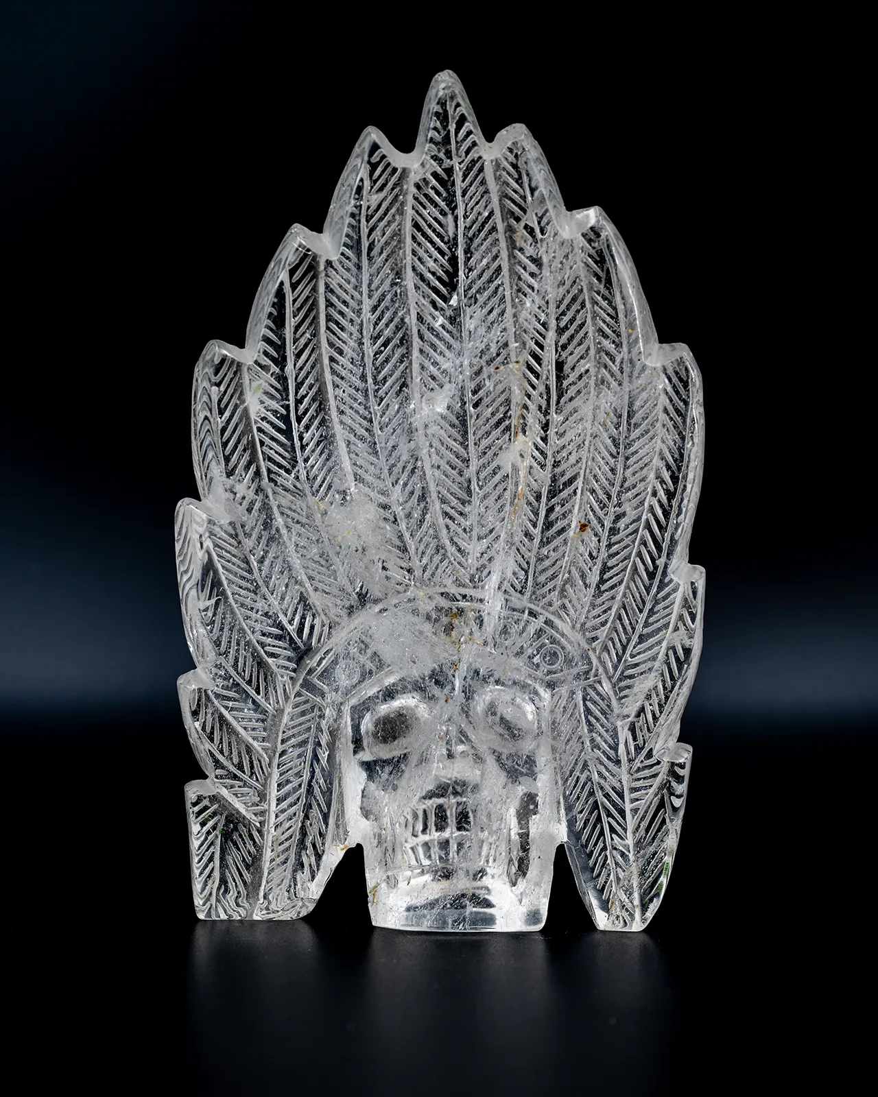 Bague Crâne En Cristal De Pietersite Sculpté Main - Bijou Fantaisie