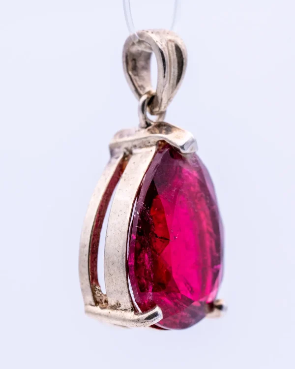 Pendentif de tourmaline rose facetté - ref00500ag – Image 4