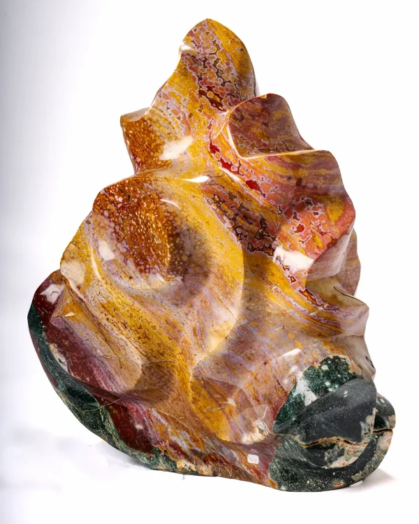 Jaspe polychrome avec améthyste 104kg – Image 4